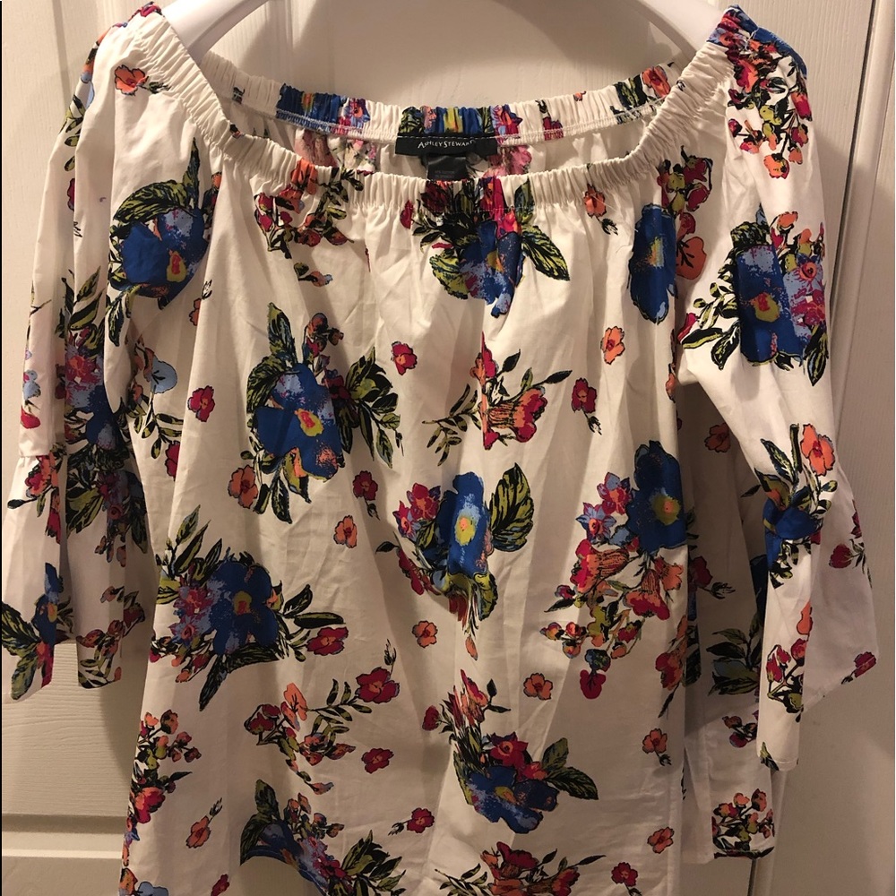 Off the shoulder top. Cute bell sleeves!